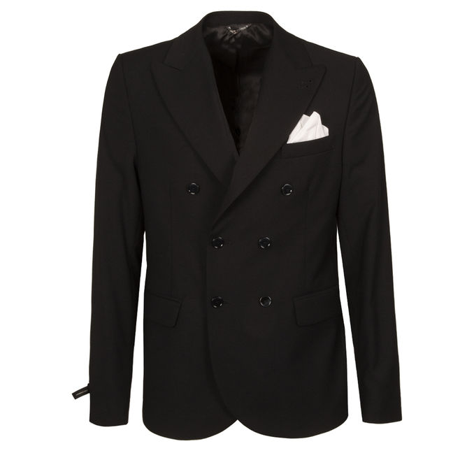 DOUBLE BREASTED JACKET Man Blue