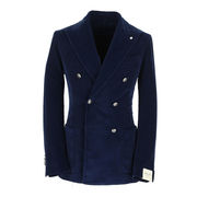 DOUBLE BREASTED JACKET Man Bluette DOUBLE BREASTED JACKET Man Bluette