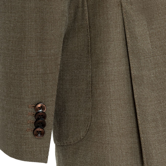 DOUBLE-BREASTED JACKET Man Tobacco