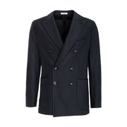 DOUBLE-BREASTED JERSEY RESCA JACKET Man Blue DOUBLE-BREASTED JERSEY RESCA JACKET Man Blue