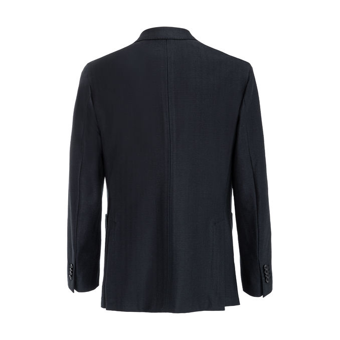 DOUBLE-BREASTED JERSEY RESCA JACKET Man Blue