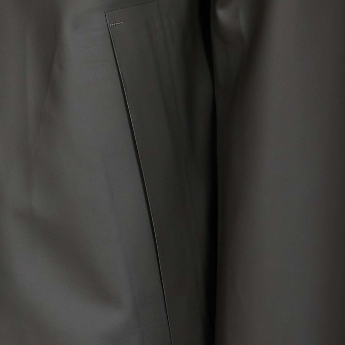 DOUBLE RUBBER HOODED JACKET Man Verde Militare