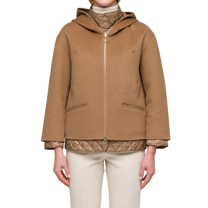 DOUBLE SHORT JACKET WITH HOOD