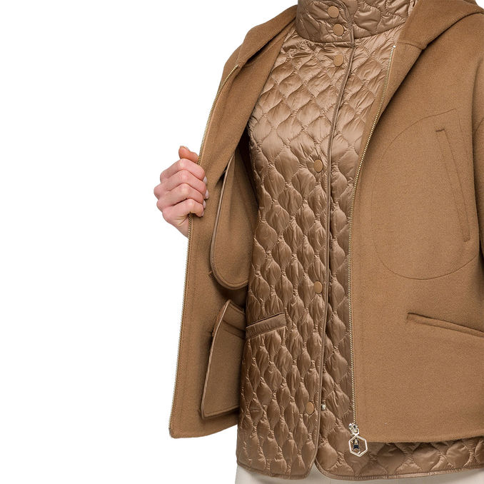 DOUBLE SHORT JACKET WITH HOOD