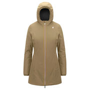 DOWN JACKET 3/4 DENISE WARM REVERSIBLE Woman Beige Black DOWN JACKET 3/4 DENISE WARM REVERSIBLE Woman Beige Black