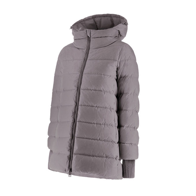 DOWN JACKET IN NYLON CHAMONIX Women Black Metal Grey