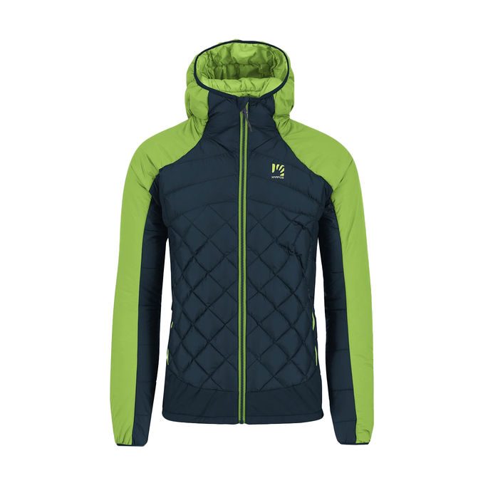 DOWN JACKET LASTEI Man Midnight Green Flash