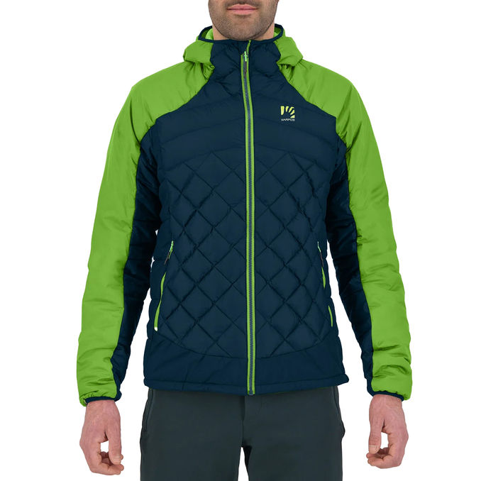 DOWN JACKET LASTEI Man Midnight Green Flash