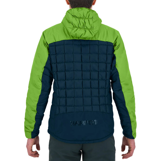 DOWN JACKET LASTEI Man Midnight Green Flash