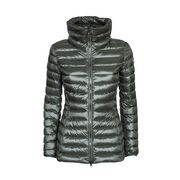 DOWN JACKET WITH HIGH NECK Woman Matcha Dark Steel DOWN JACKET WITH HIGH NECK Woman Matcha Dark Steel