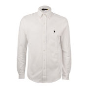 DOWN SHIRT PIQUET Man White  DOWN SHIRT PIQUET Man White