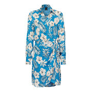 DRESS ABILITATO JACQUARD Woman Turquoise Butter Black DRESS ABILITATO JACQUARD Woman Turquoise Butter Black