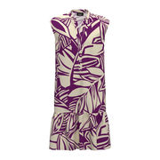 DRESS EZOR Woman Purple Leaf  DRESS EZOR Woman Purple Leaf