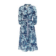 DRESS VALUE CHEMISIER MIDI Woman Blue Light Blue DRESS VALUE CHEMISIER MIDI Woman Blue Light Blue