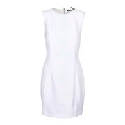 DRESS WITH OPEN BACK AND LOGO ELASTIC BAND Woman White DRESS WITH OPEN BACK AND LOGO ELASTIC BAND Woman White