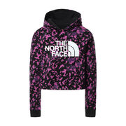 DREW PEAK CROPPED HOODIE Girl Black Artic Drift Print DREW PEAK CROPPED HOODIE Girl Black Artic Drift Print