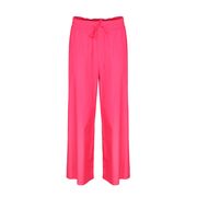 DURANTE PALAZZO TROUSERS WITH RUCHED WAIST Woman Fucsia DURANTE PALAZZO TROUSERS WITH RUCHED WAIST Woman Fucsia