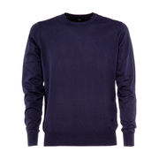 DYED CREW NECK SWEATER Man Blue china DYED CREW NECK SWEATER Man Blue china