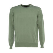 DYED CREW NECK SWEATER Man Sage DYED CREW NECK SWEATER Man Sage