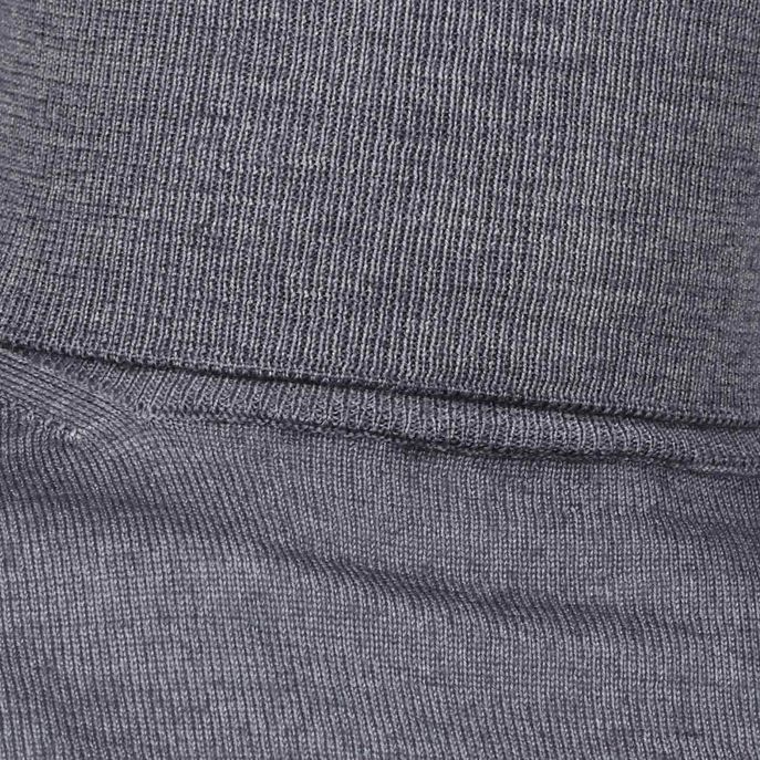 DYED MERINO WOOL TURTLE NECK JUMPER Man Medium grey
