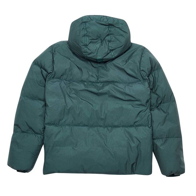 DYED NYLON CRINKLE DOWN JACKET Kids Green petrol
