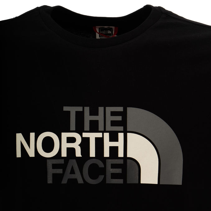 EASY T-SHIRT WITH PRINTED LOGO Man Black