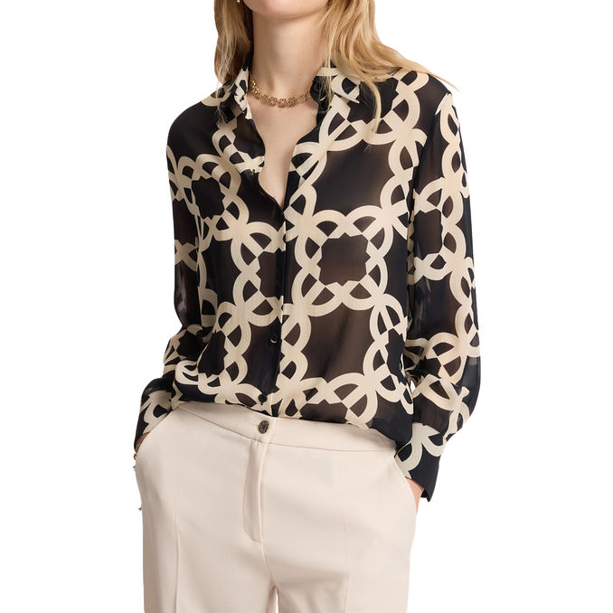 ECOVERO PRINTED GEORGETTE SHIRT