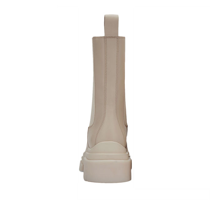 ELASTIC STRIPE LEATHER BOOTS Woman Whisper Gesso