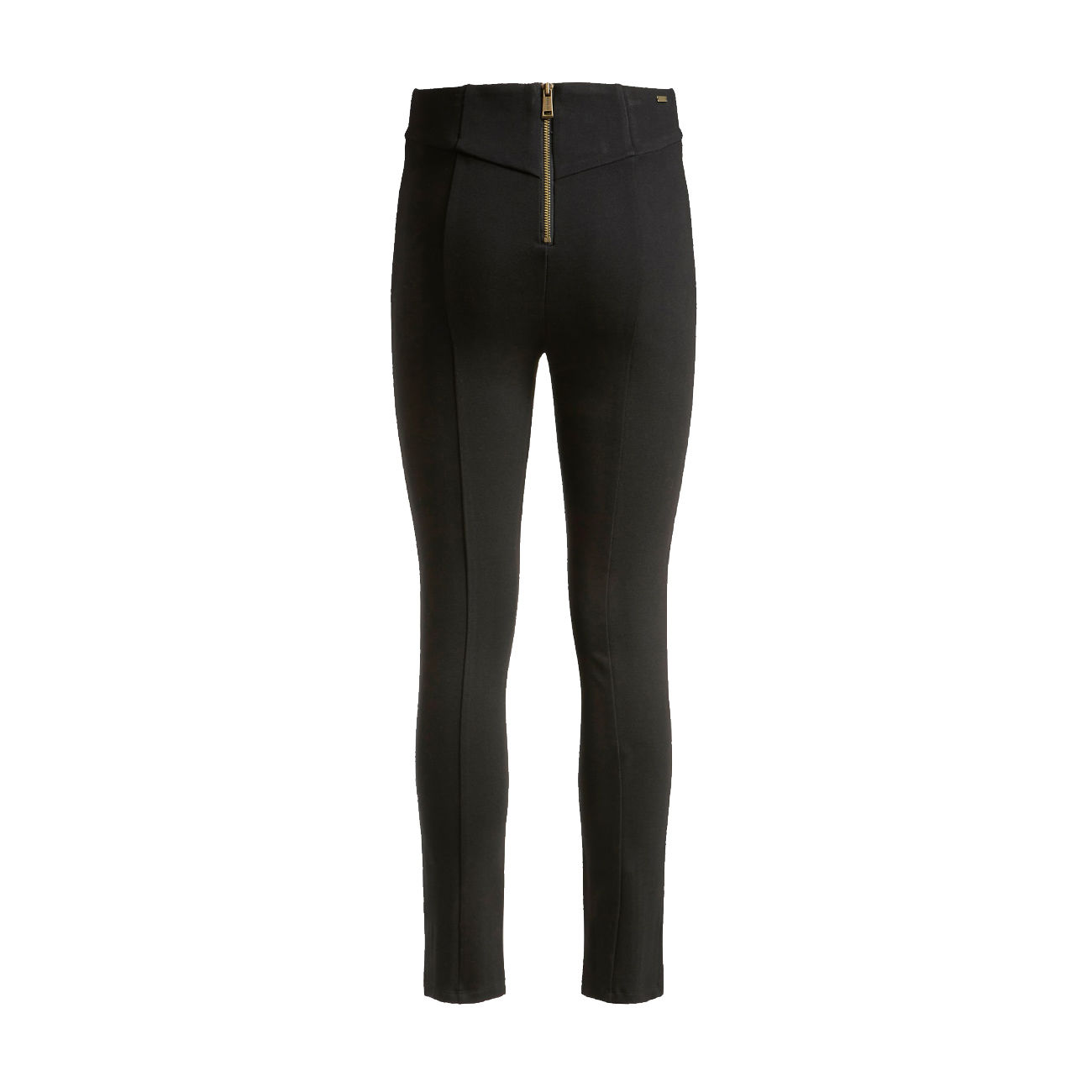 GUESS ELEONORA LEGGINGS WITH METAL BUTTONS Woman Jet black