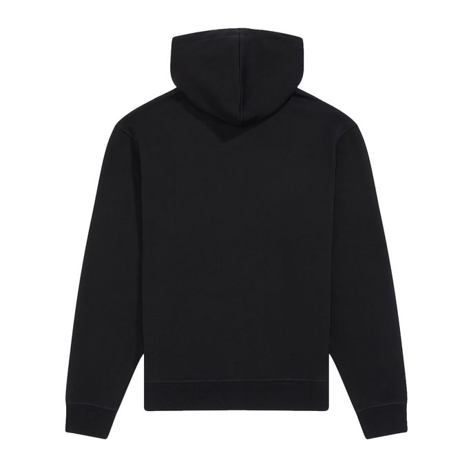 EMBROIDERED HOODIE Man Black