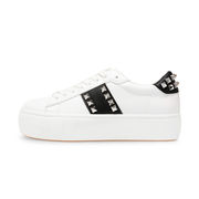 ESCALADE PLATFORM SNEAKER WITH STUDS Woman White black ESCALADE PLATFORM SNEAKER WITH STUDS Woman White black