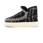 ESKIMO SNEAKERS BOLD Woman Tartan lurex Black White ESKIMO SNEAKERS BOLD Woman Tartan lurex Black White
