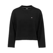 ESSENTIAL PULLOVER IN PURE COTTON Woman Black ESSENTIAL PULLOVER IN PURE COTTON Woman Black