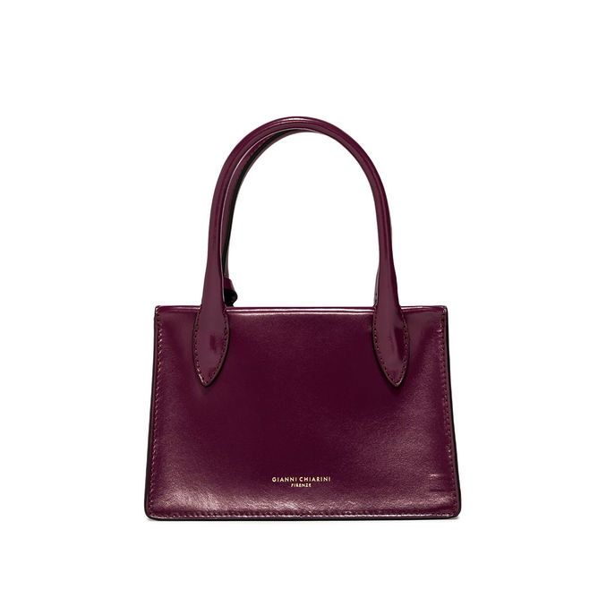EVA SHINY LEATHER BAG Woman Grape