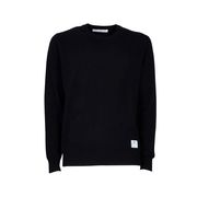 EXTRA FINE MERINOS SHAVED FIZZ PULLOVER Man Black EXTRA FINE MERINOS SHAVED FIZZ PULLOVER Man Black