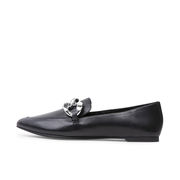 FAMED MOCCASIN WITH BUCKLE Woman Black FAMED MOCCASIN WITH BUCKLE Woman Black
