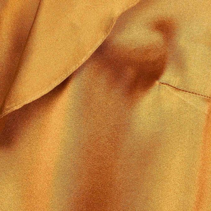 FASCINOSO SATIN TOP WITH RUFFLESl