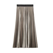 FATIMA SKIRT IN LAMINATED STRETCH JERSEY Woman Blackboard FATIMA SKIRT IN LAMINATED STRETCH JERSEY Woman Blackboard