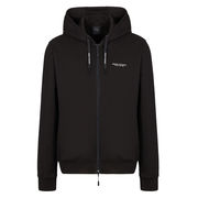 FELPA CON CAPPUCCIO E SCRITTA LOGO PICCOLA Uomo Nero FELPA CON CAPPUCCIO E SCRITTA LOGO PICCOLA Uomo Nero