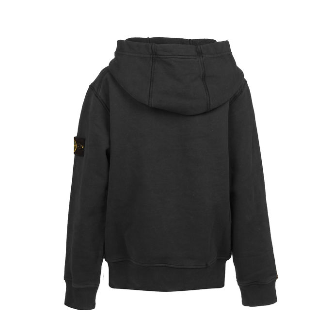 FELPA CON CAPPUCCIO E TASCA MARSUPIO Kids Charcoal