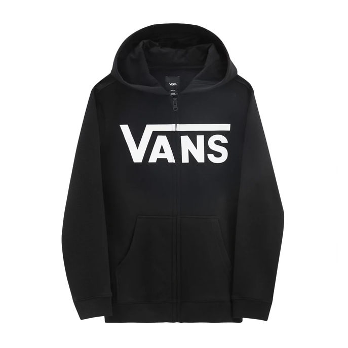 VANS FELPA CON CAPPUCCIO LOGO CLASSIC Bimbo Black/ White | Mascheroni Store