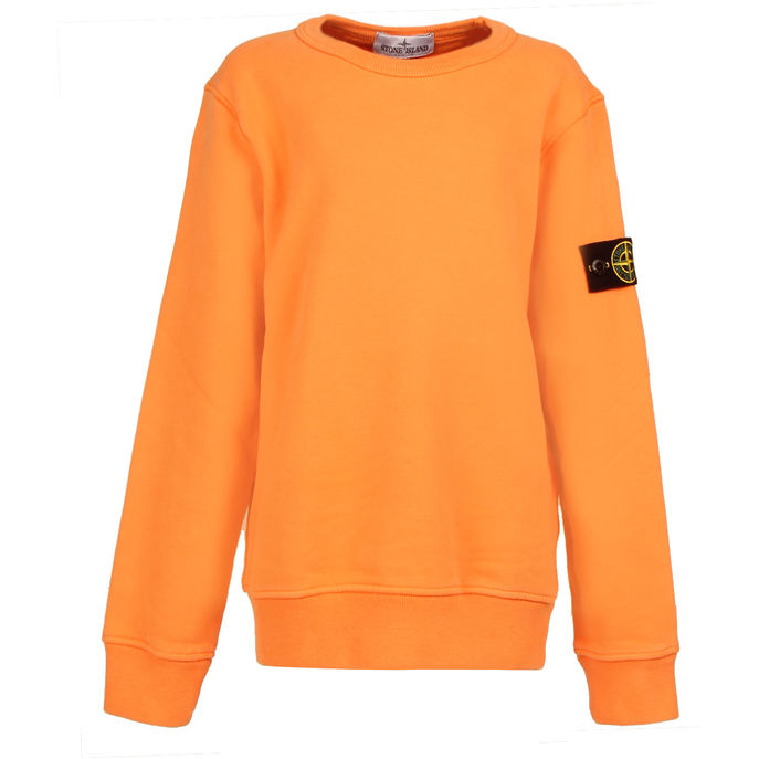 FELPA GIROCOLLO IN COTONE Kids Orange