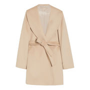 FENISIA DRAP PURE WOOL COAT Woman Beige FENISIA DRAP PURE WOOL COAT Woman Beige