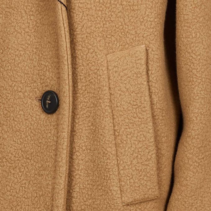 FILLY WOOL ALPACA COAT Woman Camel