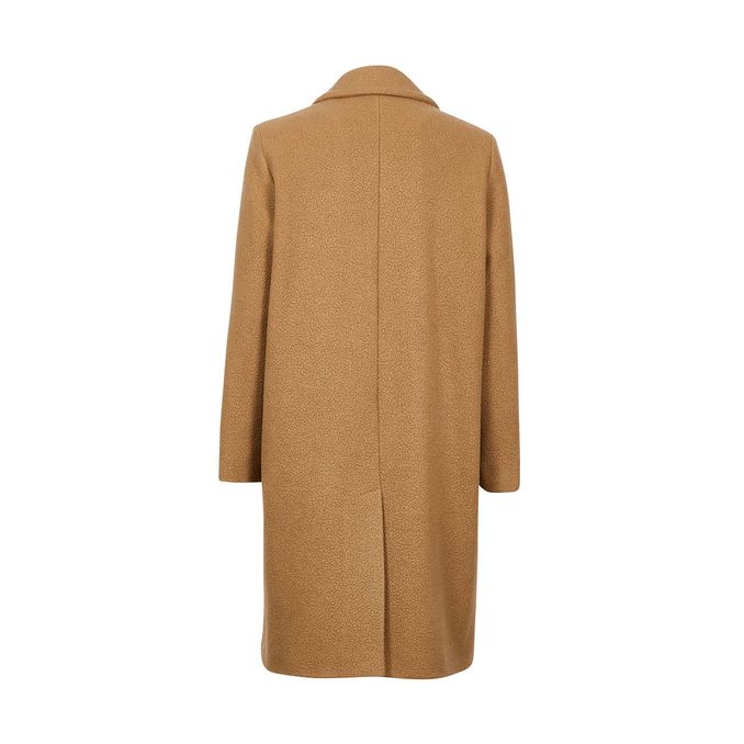 FILLY WOOL ALPACA COAT Woman Camel