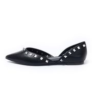 FIRENZE POINTED STUDDED BALLERINA Woman Black FIRENZE POINTED STUDDED BALLERINA Woman Black