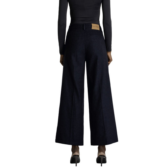 FLANNEL TROUSERS Bleu