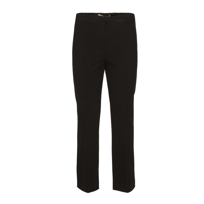FLARED JERSEY TROUSERS Woman Black