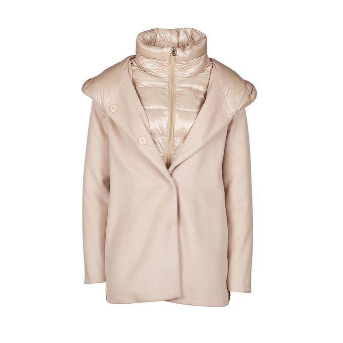 FLARED WOOL DOWN JACKET Woman Chantilly