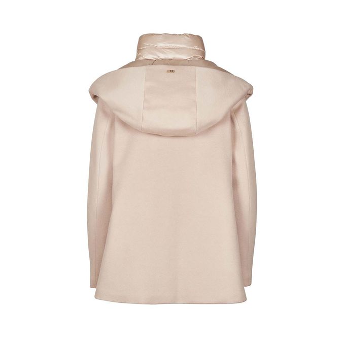 FLARED WOOL DOWN JACKET Woman Chantilly